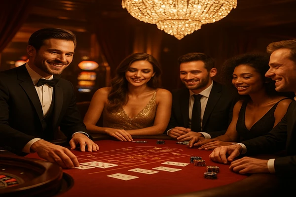 লাইভ টেবিল প্লে পরিবেশে হোস্টের উপস্থিতি